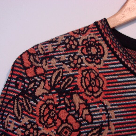 Missoni Knit Wool Blend Dress Multicolour Pattern Long Sleeve Size 44 or 8 - Picture 7 of 12